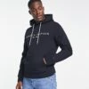 Tommy Hilfiger Embroidered Flag Logo Hoodie In Navy For Men Sky Captain -Tommy Hilfiger Store 12591350 1 skycaptain