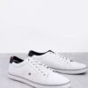 Tommy Hilfiger Harlow Canvas Trainers In White For Men -Tommy Hilfiger Store 200892687 1 white