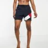 Tommy Hilfiger Flag Leg Logo Mid Length Swim Shorts In Navy For Men Desert Sky -Tommy Hilfiger Store 201133454 1 desertsky