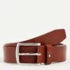 Tommy Hilfiger New Denton 3.5cm Leather Belt In Dark Tan For Men -Tommy Hilfiger Store 201590890 1 darktan