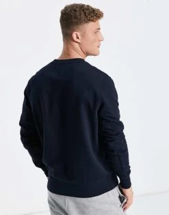 Tommy Hilfiger Embroidered Logo Sweatshirt In Navy For Men -Tommy Hilfiger Store 203855746 4