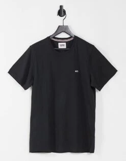 Tommy Jeans Flag Logo T-shirt In Black For Men -Tommy Hilfiger Store 20426075 2