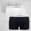 Tommy Hilfiger 3 Pack Trunks In Multi For Men Grey/black/white -Tommy Hilfiger Store 204348236 1 greyblackwhite