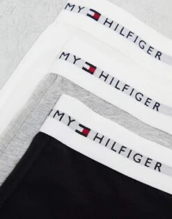 Tommy Hilfiger 3 Pack Trunks In Multi For Men Grey/black/white -Tommy Hilfiger Store 204348236 3