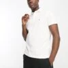 Tommy Hilfiger 1985 Icon Logo Slim Fit Pique Polo Shirt In White For Men
