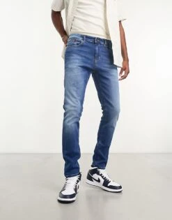 Tommy Jeans Austin Slim Tapered Jeans In Mid Wash Blue For Men -Tommy Hilfiger Store 204844498 4