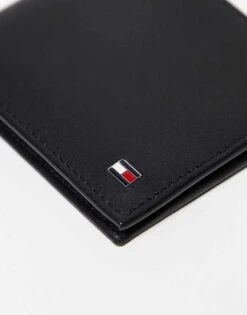Tommy Hilfiger Eton Mini Billfold Leather Wallet In Black For Men -Tommy Hilfiger Store 204846354 3