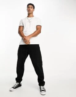 Tommy Hilfiger Tommy Logo Tipped T-shirt In White For Men -Tommy Hilfiger Store 205099240 4