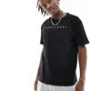 Tommy Jeans Regular Linear Logo T-shirt In Black For Men -Tommy Hilfiger Store 205439683 1 black