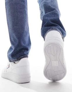 Tommy Jeans Retro Basket Trainers In White For Men -Tommy Hilfiger Store 205440729 5