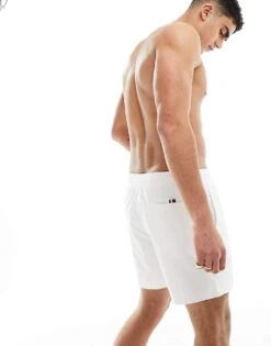 Tommy Hilfiger Original Medium Drawstring Swim Short In White For Men -Tommy Hilfiger Store 205808423 4