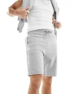 Tommy Hilfiger Established Lounge Shorts In Grey For Men -Tommy Hilfiger Store 205819886 4