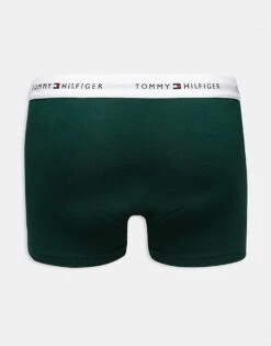 Tommy Hilfiger Signature Cotton Essentials 3 Pack Trunks In Multi For Men -Tommy Hilfiger Store 205819968 4