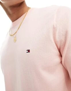 Tommy Hilfiger 1985 Crew Neck Sweater In Pink For Men -Tommy Hilfiger Store 205836955 3