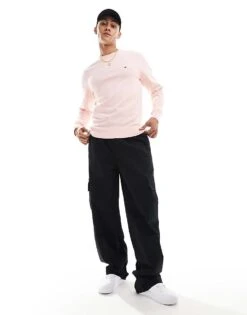 Tommy Hilfiger 1985 Crew Neck Sweater In Pink For Men -Tommy Hilfiger Store 205836955 4