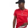 Tommy Hilfiger Logo T-shirt In Red For Men -Tommy Hilfiger Store 205836983 1 red