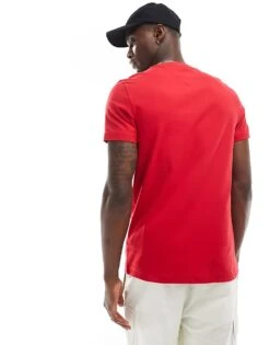 Tommy Hilfiger Logo T-shirt In Red For Men -Tommy Hilfiger Store 205836983 4