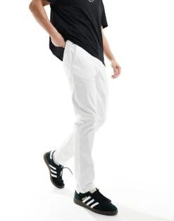 Tommy Hilfiger Denton 1985 Cotton Chinos In White For Men