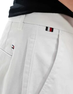 Tommy Hilfiger Denton 1985 Cotton Chinos In White For Men -Tommy Hilfiger Store 205837454 4