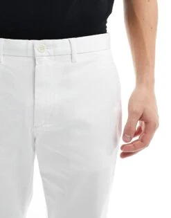 Tommy Hilfiger Denton 1985 Cotton Chinos In White For Men -Tommy Hilfiger Store 205837454 5