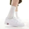 Tommy Jeans Vulcanized Essential Trainers In White For Men -Tommy Hilfiger Store 205848240 1 white