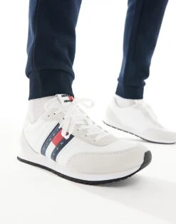 Tommy Jeans Casual Essential Trainers In White For Men -Tommy Hilfiger Store 205848290 1 white 1