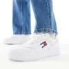 Tommy Jeans Retro Basket Essential Trainers In White For Men 1 Tommy Jeans Retro Basket Essential Trainers In White For Men -Tommy Hilfiger Store 205848326 1 white