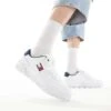 Tommy Jeans Cupsole Essential Trainers In White For Men -Tommy Hilfiger Store 205848427 1 white
