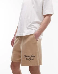 Tommy Jeans Shorts In Beige For Men Tawny Sand -Tommy Hilfiger Store 205848618 4