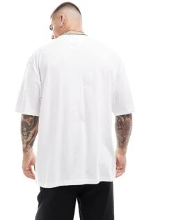 Tommy Jeans Oversized Tipping T-shirt In White For Men -Tommy Hilfiger Store 205848841 3