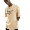 Tommy Jeans New York Script Logo T-shirt In Sand For Men Tawny Sand -Tommy Hilfiger Store 205849295 1 tawnysand