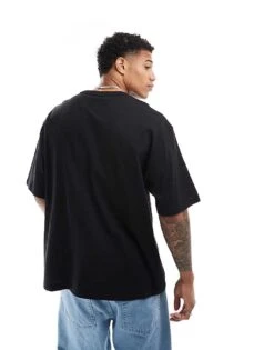 Tommy Jeans Oversized Crest Varsity Sports T-shirt In Black For Men -Tommy Hilfiger Store 205849458 4