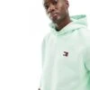 Tommy Jeans Regular Badge Logo Hoodie In Green For Men Opal Green -Tommy Hilfiger Store 205849641 1 opalgreen