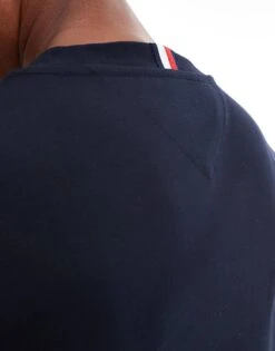 Tommy Hilfiger Large Logo T-shirt In Navy ASOS Exclusive For Men -Tommy Hilfiger Store 205998055 4