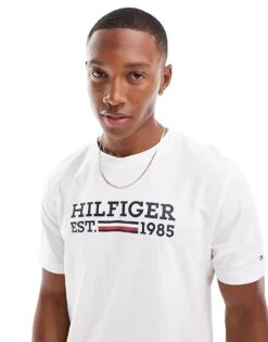 Tommy Hilfiger Regular Graphic Tee In White ASOS Exclusive For Men -Tommy Hilfiger Store 205998069 1 white 1