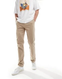 Tommy Hilfiger Denton Essential Chino Trousers In Beige For Men -Tommy Hilfiger Store 206361854 1 beige 1