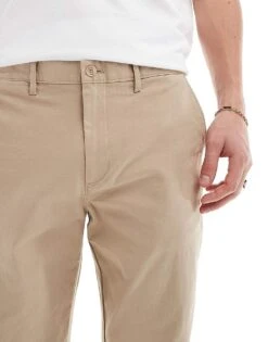 Tommy Hilfiger Denton Essential Chino Trousers In Beige For Men -Tommy Hilfiger Store 206361854 3