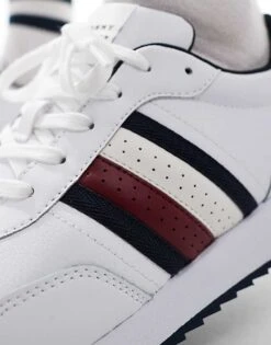Tommy Hilfiger Evo Runner Trainers In White For Men -Tommy Hilfiger Store 206361942 4