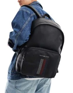 Tommy Hilfiger Foundation Backpack In Black For Men