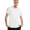 Tommy Hilfiger Taping T-shirt In White For Men -Tommy Hilfiger Store 206361967 1 white