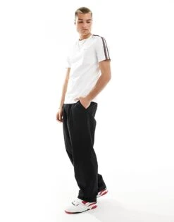 Tommy Hilfiger Taping T-shirt In White For Men -Tommy Hilfiger Store 206361967 4