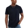 Tommy Hilfiger Tipped Collar T-shirt In Navy For Men Desert Sky -Tommy Hilfiger Store 206362006 1 desertsky