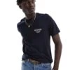 Tommy Hilfiger Left Chest Logo T-shirt In Navy For Men Desert Sky -Tommy Hilfiger Store 206362107 1 desertsky