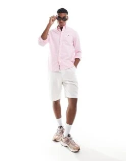 Tommy Hilfiger Regular Fit Oxford Shirt In Pale Pink For Men Classic Pink -Tommy Hilfiger Store 206362135 1 classicpink 1