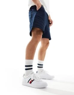 Tommy Hilfiger Basket Lite Trainers In White For Men