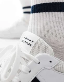 Tommy Hilfiger Basket Lite Trainers In White For Men -Tommy Hilfiger Store 206362196 3