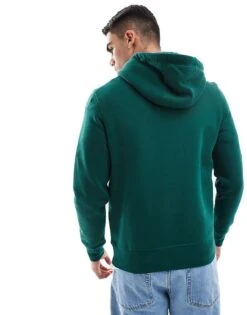 Tommy Hilfiger Logo Hoodie In Dark Green For Men Ornamental Green -Tommy Hilfiger Store 206362242 4