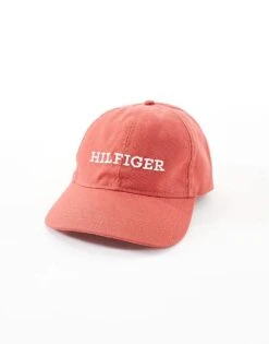 Tommy Hilfiger Type Logo Cap In Terracotta Red For Men Terra Red -Tommy Hilfiger Store 206362282 3