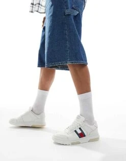 Tommy Jeans Brooklyn Flag Trainers In White For Men Ecru -Tommy Hilfiger Store 206379372 5