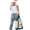 Tommy Jeans Multicolour Logo Back Print T-shirt In White For Men Newsprint -Tommy Hilfiger Store 206379390 1 newsprint